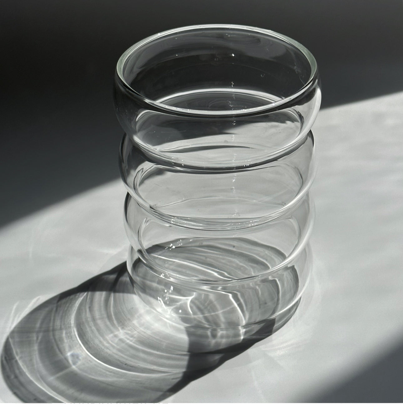Wavy Ripple Glass Cup