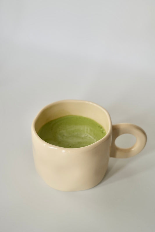 Ceramic cream mug